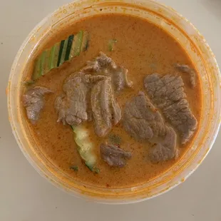 Penang curry sampler with beef
