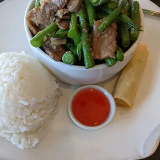 Garlic Green Bean Lunch