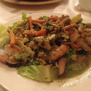 Spicy Garlic Shrimp Lunch