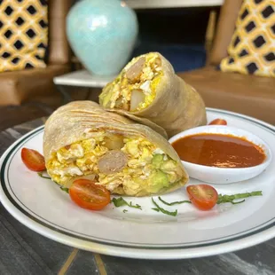 FULLY LOADED BURRITO WITH SAUSAGE