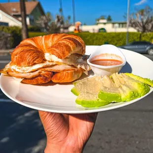 TURKEY, CHEESE &amp; EGG CROISSANT