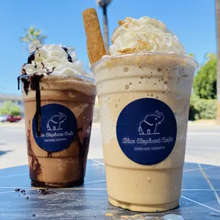 Caramel &amp; Horchata Blue's Ice Blend Coffee!