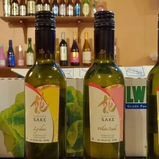 three bottles of wine