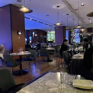 Restaurant upstairs (we were seated in the corner)