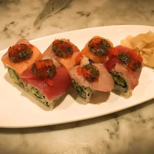 Truffle Rainbow Roll
