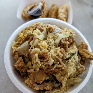 Katsu Pork and gyozas