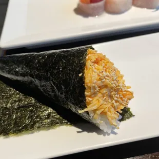 Spicy Crab hand roll