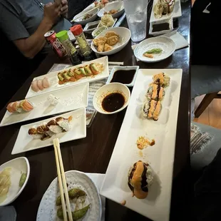 food, sashimi, sushi and sashimi, sushi