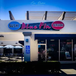 the front of the restaurant