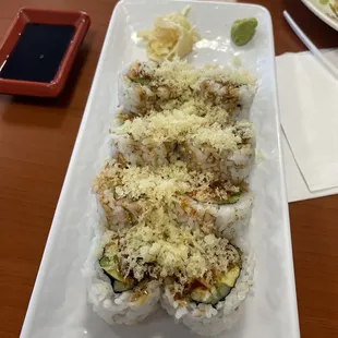 I love your guy's sushi. The place is clean, that's a plus!