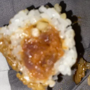 Chopped up spicy tuna a mixed with fillers