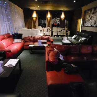 Comfortable seating g area with an extra V.I P area