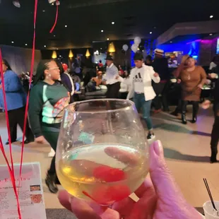 V.I.P STAGE AREA watching the dance floor