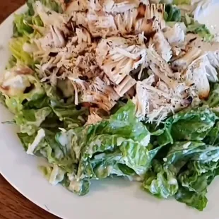 Chicken Caesar salad.