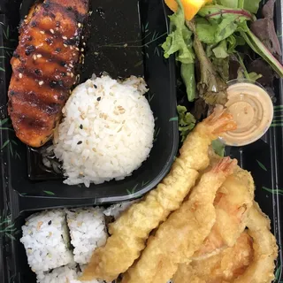 Grilled Salmon Bento Box
