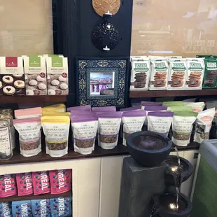 Assorted granola and cookies