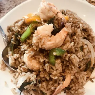 Shrimp Basil Fried Rice