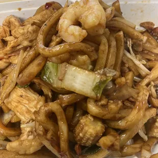 Combination Japaneses Japanese Udon Noodles Lunch, extra spicy! Delish!