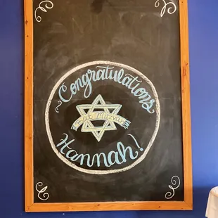 The kind and talented staff did this for our celebration