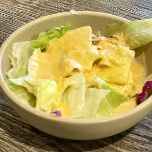 Bento Box Salad with Ginger Dressing!