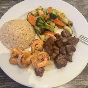 Hibachi filet and shrimp