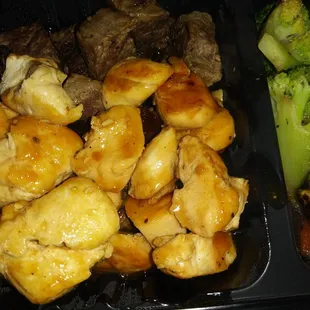 Hibachi combo with steak and chicken