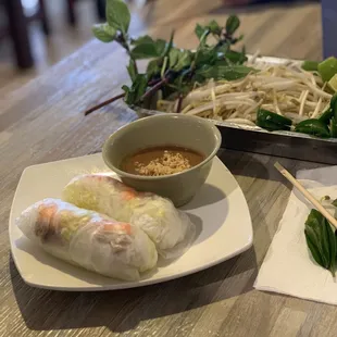 Spring Rolls with shrimp and meat