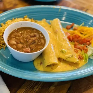 Chicken and Cheese Enchilada's