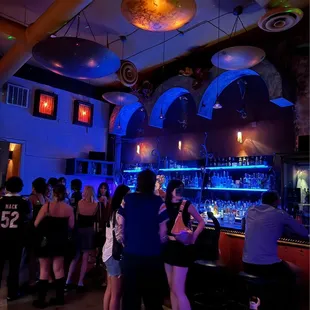 High ceilings, nice space