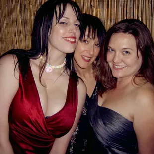 three women posing for a picture