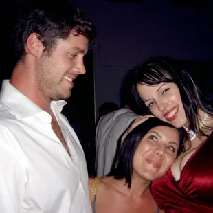 a man and a woman posing for a picture