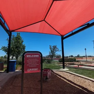 Shaded play area
