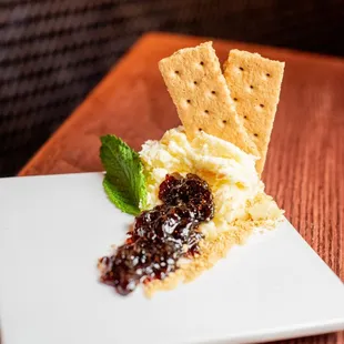 Blueberry, Bourbon &amp; Pecan Cheesecake