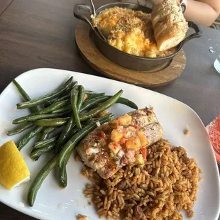 Mahi Mahi and Mac and Cheese