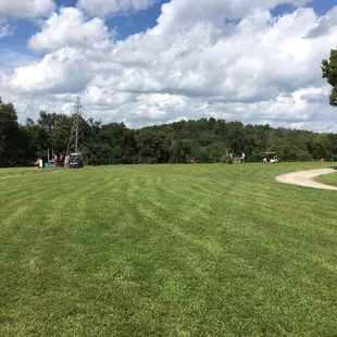 Great sporting clays course on nice day for shooting
