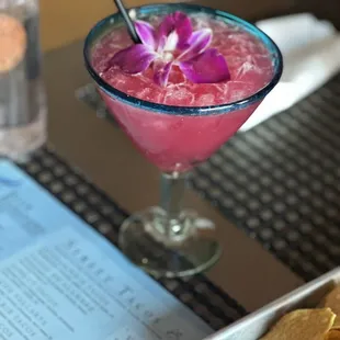 Prickly pear margarita