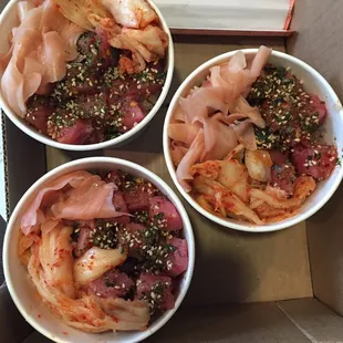 regular poke bowls