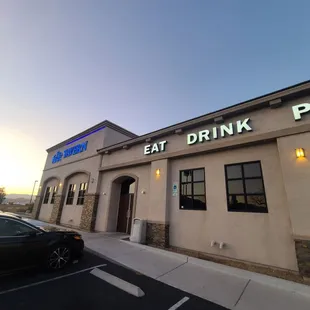 the front of the restaurant
