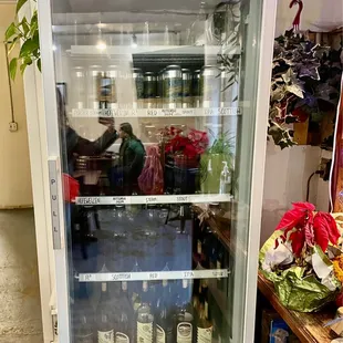 Canned beers and growlers for take away