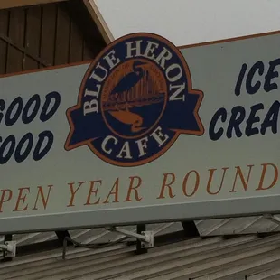a sign for a restaurant