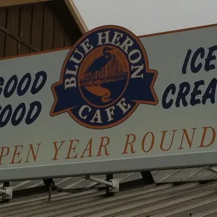 a sign for a restaurant