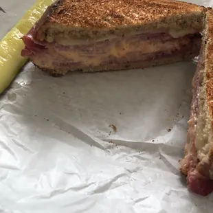 Rueben without the sour kraut. Delicious!