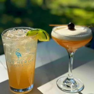 The sun is out and our patio is OPEN!  
Come join us today and try one of our new cocktail specials:
Amaretto Sour &amp; Vodka Spring