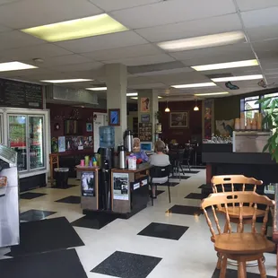 Interior shot of the café. Lots of eating spots in here.