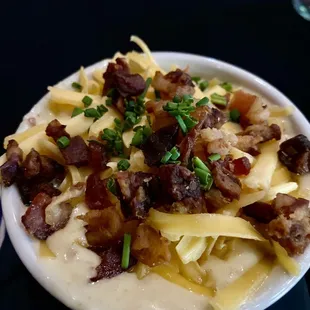Super Loaded Baked Potato soup.