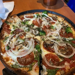 Cauliflower crust pizza Create Your Own