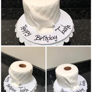 Toilet paper  Theme Birthday Cake.