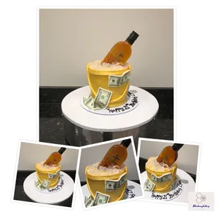 Dusse Ice Bucket theme Cake