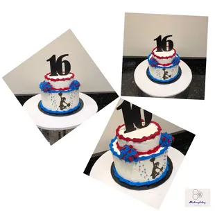 Sweet 16 Cheerleader Theme Cake