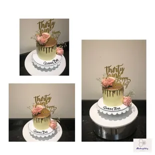 Thirty one Gold drip Birthday Cake.